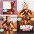 Personalized Baby Superhero Blanket – Wonder Girl Style with Custom Name, Date & Background Options